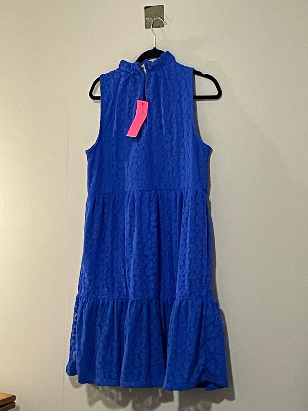 Bright Royal Blue Sleeveless Lace Dress Item # 11416 was 198.00 now 75 . 00 - Picture 3 of 3